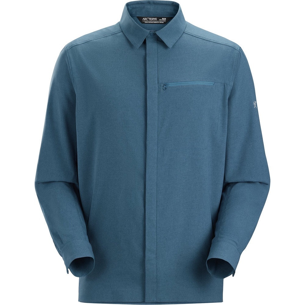 Arc’teryx Skyline Technical Snap Down Shirt Blue … - image 1